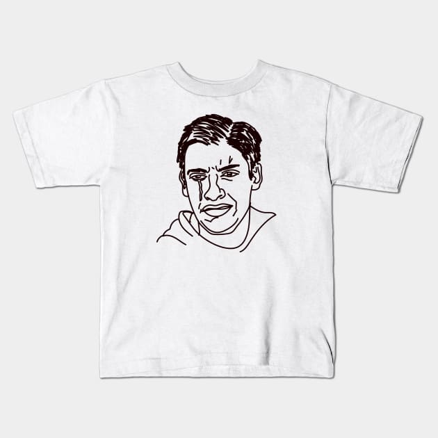 Crying Tobey Macguire Meme Kids T-Shirt by Meme Gifts